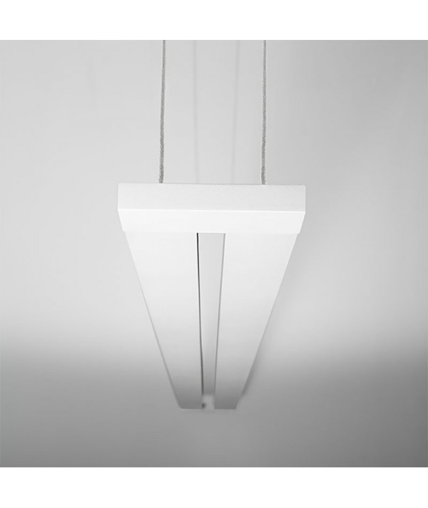 Lampada a sospensione Sway bianca