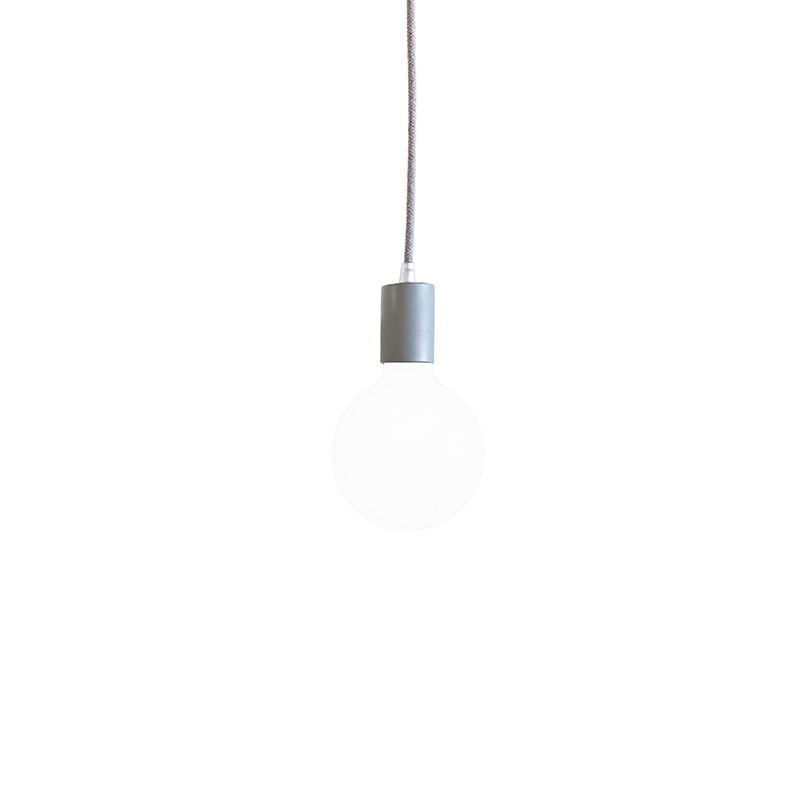 Lampada filotto metallico grigio Lampada filotto metallico grigio