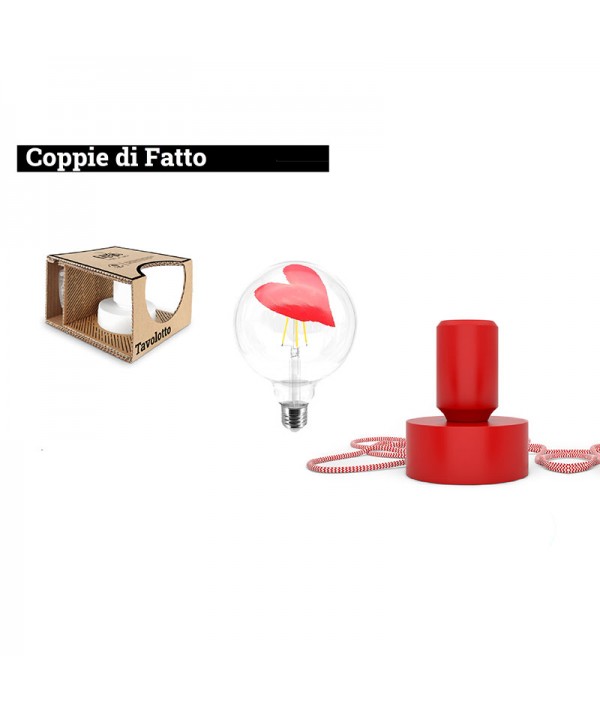 lampada tavolotto di filotto con lampada sognatori love