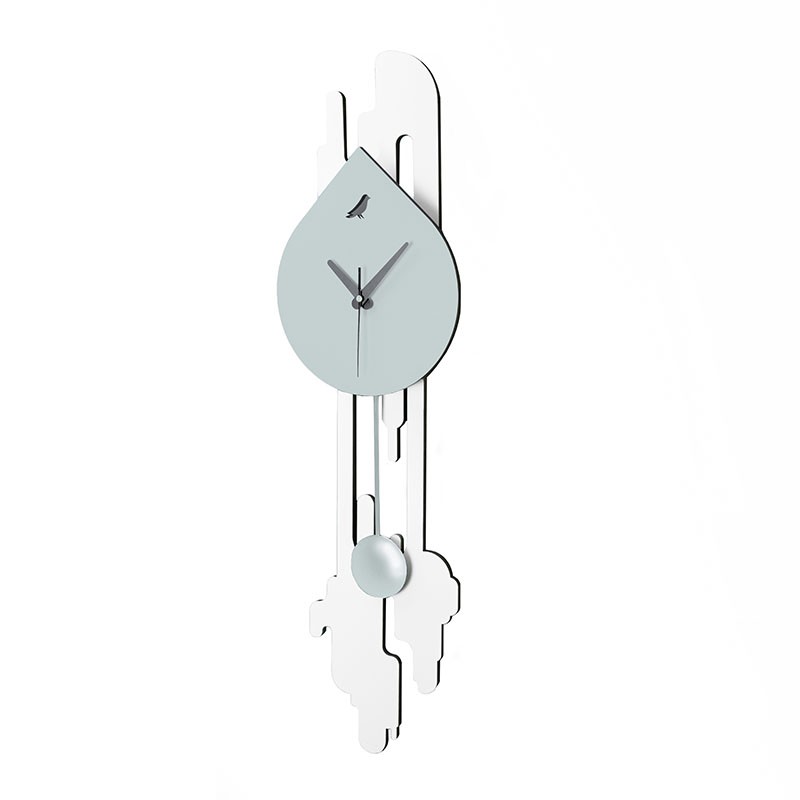 Orologio da parete Fluid bianco e grigio de I-Dettagli Orologio da parete Fluid bianco e grigio de I-Dettagli