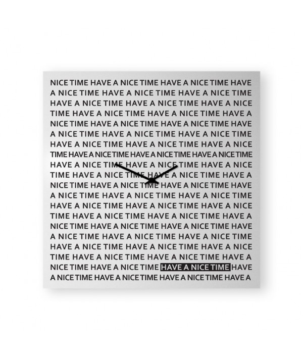 Nice Time Orologio da parete e lavagna magnetica di colore bianco