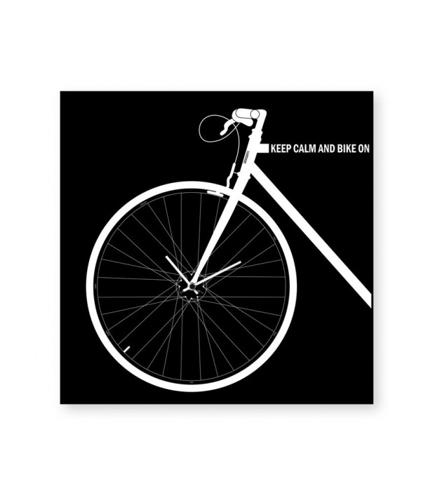 Orologio da parete Bike Clock in metallo nero