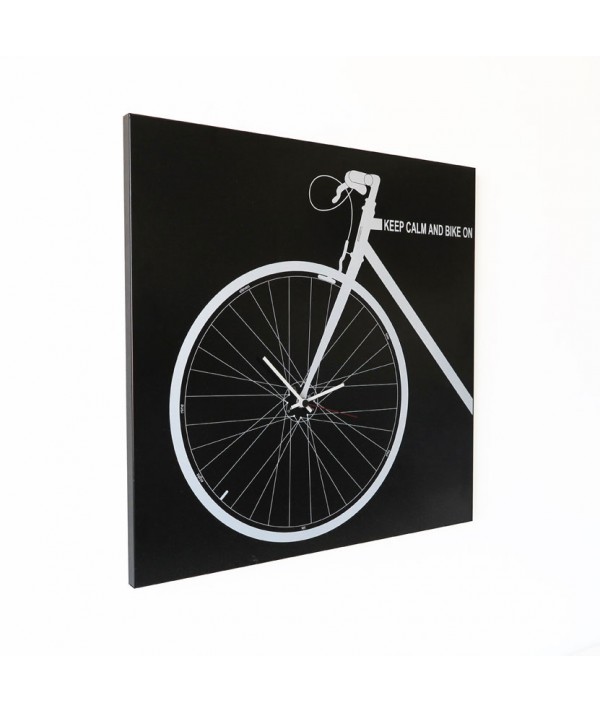 Orologio da parete Bike Clock in metallo nero