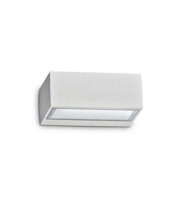 Applique da esterno Twin  bianco big