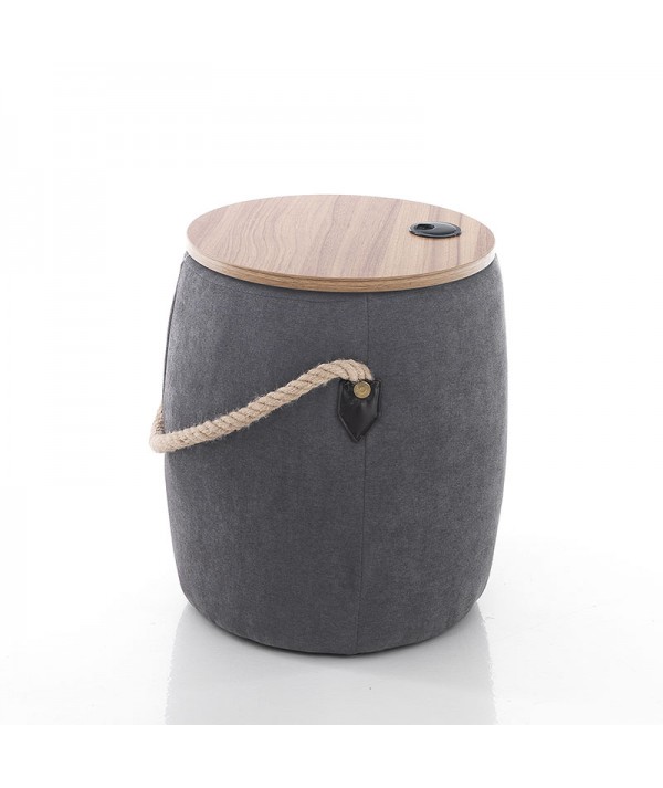 Pouf imbottito contenitore Barril