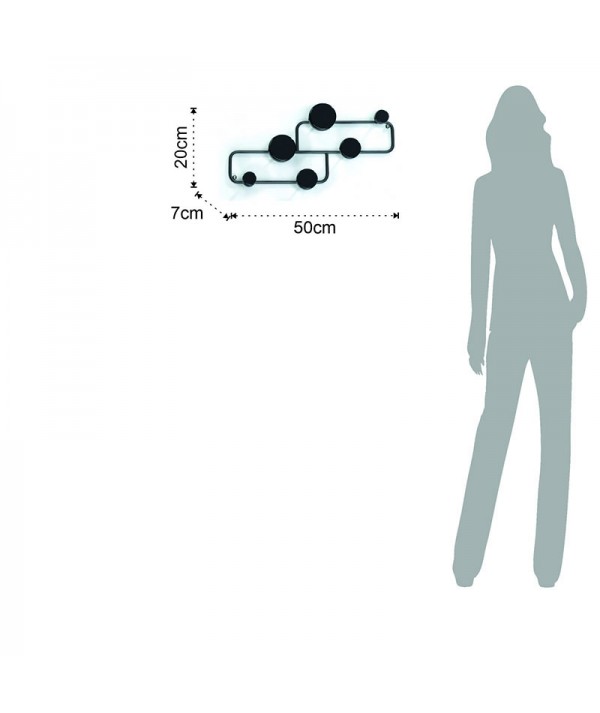 Appendiabiti da Parete Anya dimensioni