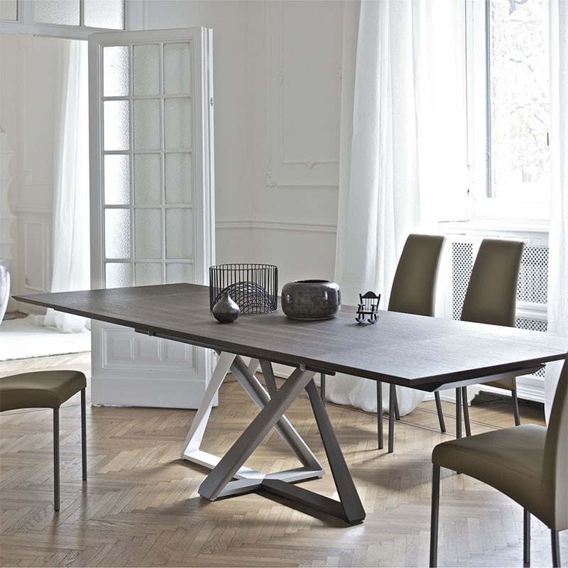 Tavolo Fisso Millennium Rovere Carbone