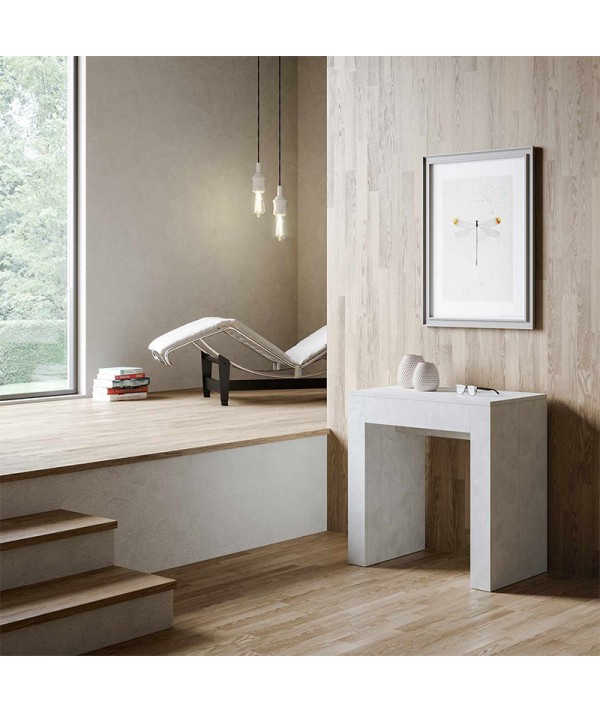 Consolle Allungabile Allin bianco spatolato