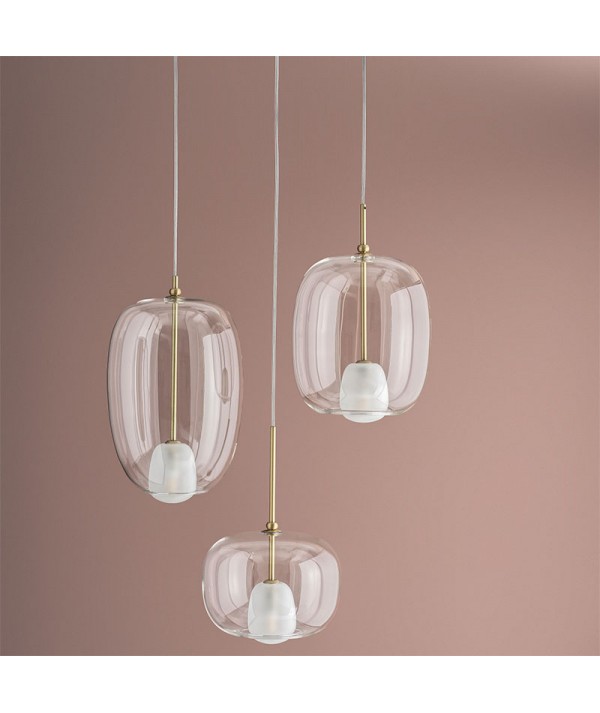 Lampada a sospensione Blow in vetro