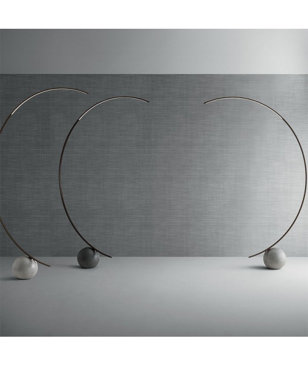 Lampada da terra Circle cemento, cemento antracite, cemento bianco
