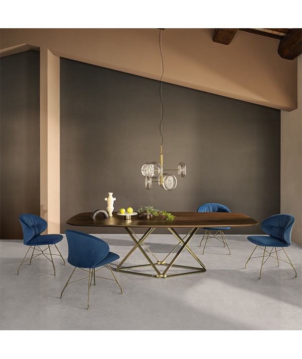 Sedia Drop in Velluto ambientato