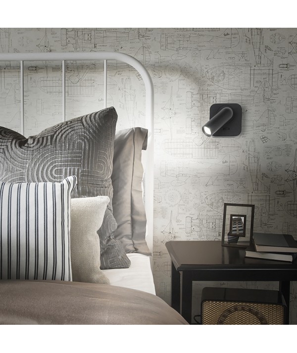 Applique Bean Square nera ambientata