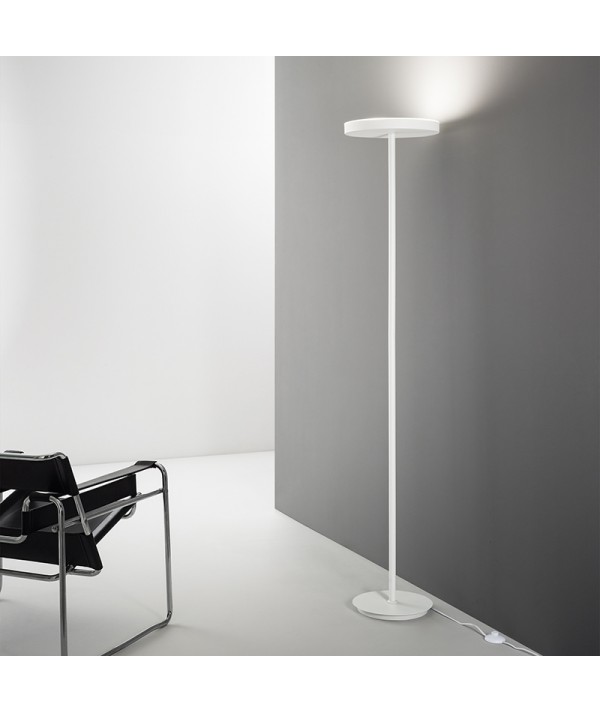 Lampada da terra Colonna bianco ambientato