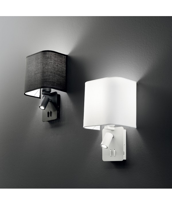 Applique con paralume Gea ambientato