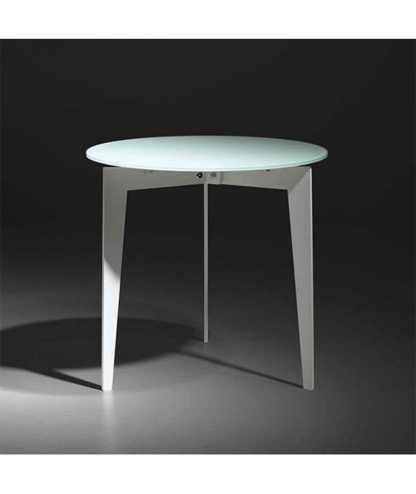 Tavolino Rotondo Nordic bianco