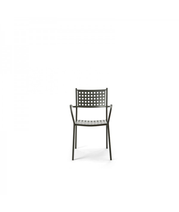 Sedia Alice con Braccioli bronzo