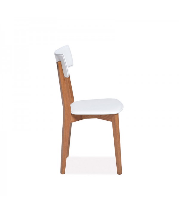 sedia ginger di friulsedie in legno e cuoio fango