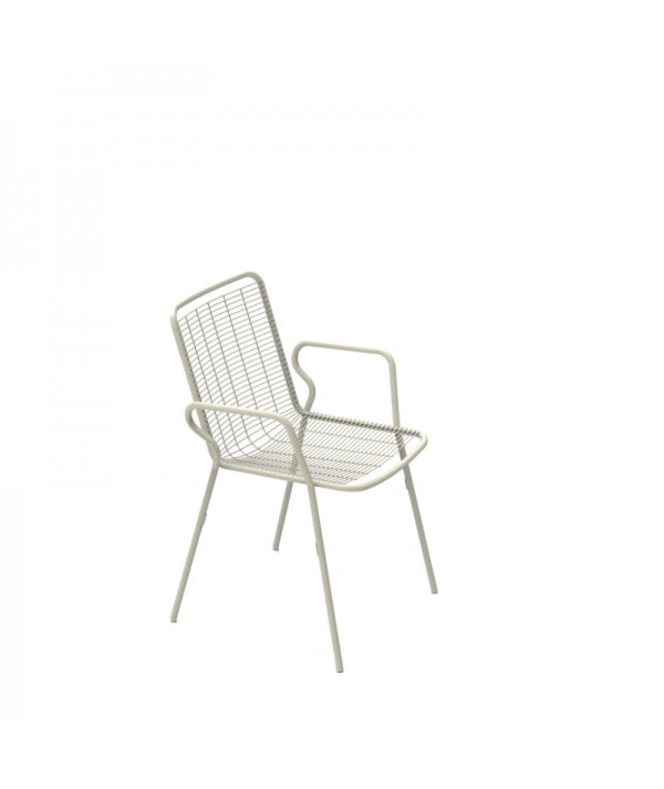 Sedia con braccioli Roma bianco