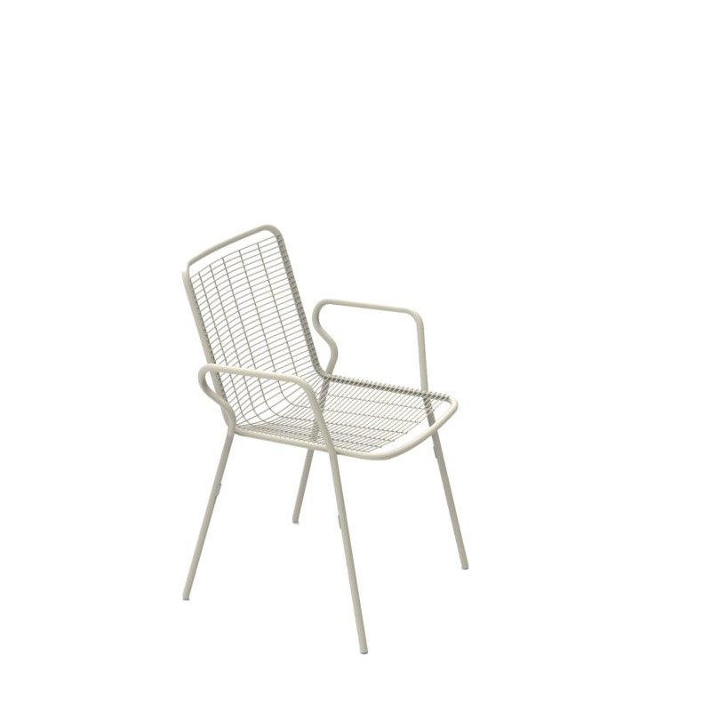 Sedia con braccioli Roma bianco Sedia con braccioli Roma bianco
