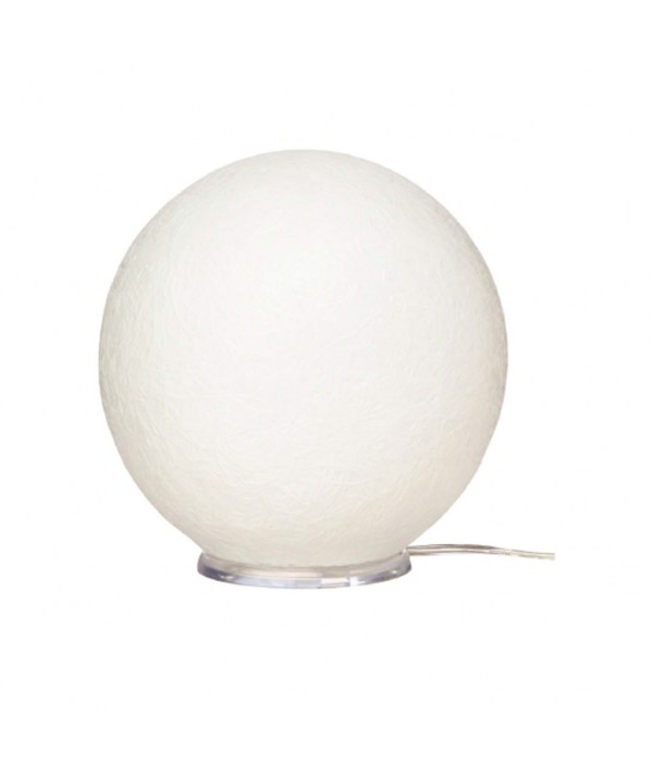 Lampada T.Moon a forma di luna in nebulite di colore bianco