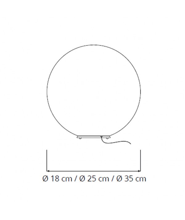 Lampada T.Moon a forma di luna  diverse dimensioni