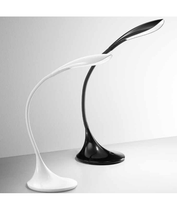 Lampada da tavolo Stelo di colore bianco e nero