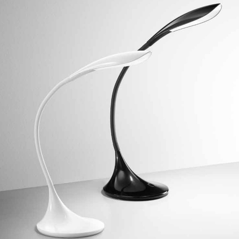 Lampada da tavolo Stelo di colore bianco e nero