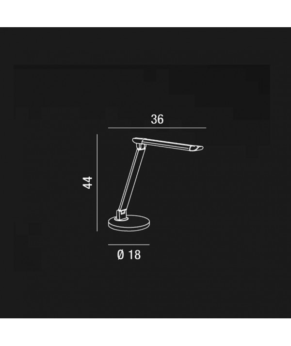 Lampada da tavolo Alluminio dimensioni