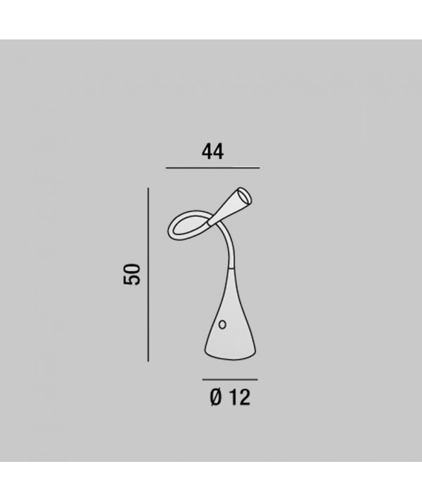 Lampada da tavolo Flex PM dimensioni