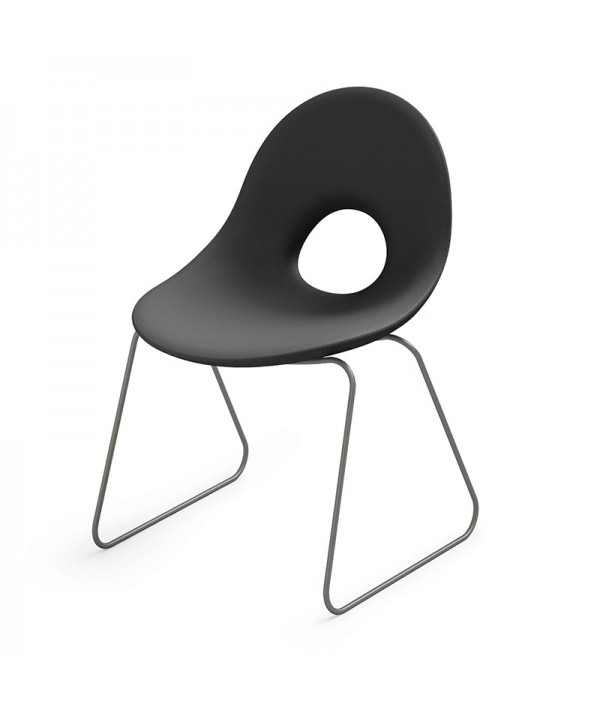 Sedia con slitta  Candy antracite